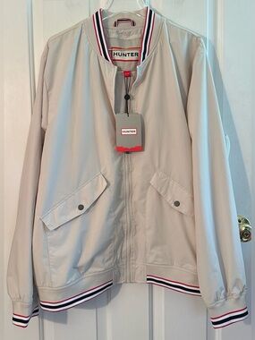 HUNTER XL Gaston Water Resistant Quiet Luxury Rain Jacket Country Club Capsule